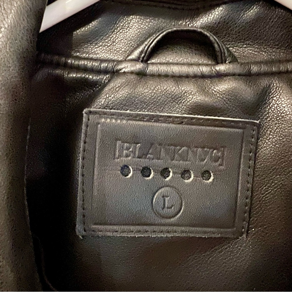 🖤🖤 EUC Blank NYC Vegan Leather Moto Jacket in Black – Size Large – LIKE NEW - Picture 3 of 5